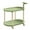 Green_Free Size, variant on Gnmfd Rolling Side Table with Wheels, Portable End Table for Small Spaces, Cream Mobile Nightstand, Ideal for Living Room, Bedroom, Kitchen, 2-Tier Storage, Easy to Move with Silent Wheels