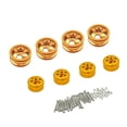 thumbnail image 1 of Bujes de rueda , repuesto, con tornillos, tueas, adaptador de tapacubos, oruga para WPL Coche B-16 B-16K Oro Hugo Cubo de rueda RC, 1 of 9