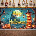 thumbnail image 2 of Pumpkin Decoration Happy Halloween Outdoor Decoration Haunted House for Halloween Party Outdoor Event Autumn Celebration, 2 of 9