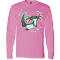 thumbnail image 3 of Inktastic Cute Axolotl Swimming with Bubbles Long Sleeve T-Shirt, 3 of 5