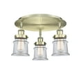 thumbnail image 4 of Innovations Lighting  Canton - 3 Light 17" Flush Mount Polished Nickel/Seedy, 4 of 5
