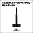 thumbnail image 5 of Revlon ColorStay Skinny Liquid Eyeliner, Waterproof, Smudgeproof, Longwearing Eye Makeup with Ultra-fine Tip, Black Out, 0.08 oz, 5 of 11