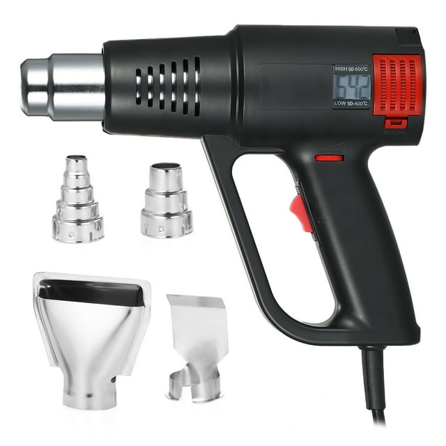 Gun Geevorks 2000W Calefacción Rápida Industrial Aire Caliente Pistola Lcd Temperatura Control digital Hábita de Alta Caliente Hábita Altacuma Ajustable Ajustable Herramiento