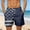 hwj# Navy231, variant on Huowey Casual Swim Trunks For Men Independence Day Patriotic Graphic Stars Striped Print Summer Beachwear Lightweight Elastic Waistband Wide Leg Loose Fit 4Th Of July Beach Shorts,Navy,L