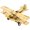 Golden, variant on Miangastore Model Airplane Vintage Airplane Metal Iron Biplane Iron Metal Aircraft Model Iron Aircraft Airplane Vintage Metal Iron Biplane Model