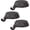 Black, variant on Lulu Decor, Christmas Stocking Holders for Mantle, Hammered Finish, Low Profile Flat Set of 3 Bases, Weighs 2 lbs Strong Heavy Stocking Holders (3 pc White)