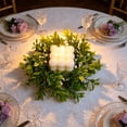 thumbnail image 3 of WWG Candle Ring, Plastic Candle Wreath for Dining Table, 7.87 Inch Diameter, Festive Decoration for Party, Home, Fireplace, Includes 1 Piece, Versatile Candle Holder for Cylindrical Candles, 3 of 6