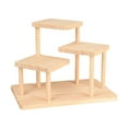 thumbnail image 4 of Tnarru Wooden Display Riser Collectibles Display Shelf Reusable Showcase Desktop Display Rack for Model Perfume Cosmetic Countertops 3 layers, 4 of 8