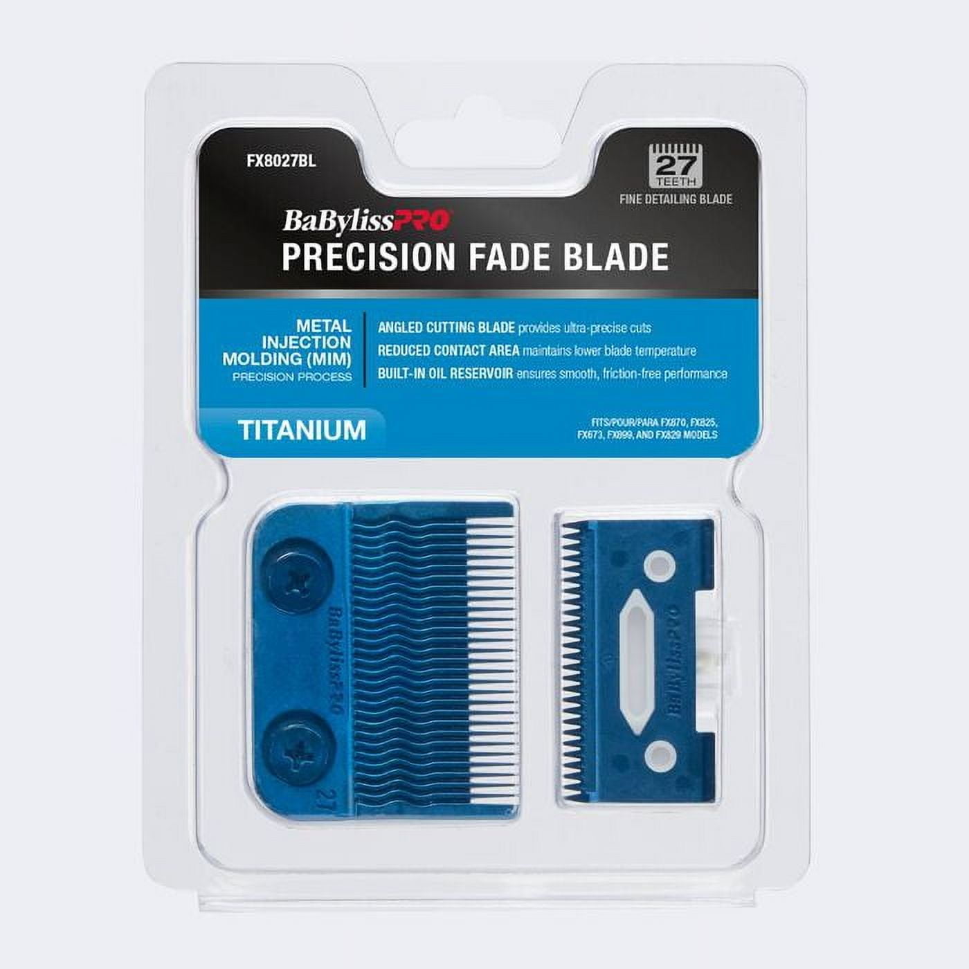 BaBylissPRO® Blue Titanium Precision Fade Fine Detailing Blade MIM