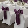 thumbnail image 2 of Your Chair Covers - 10 Pack Satin Sashes Eggplant, 2 of 5