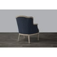 thumbnail image 4 of Baxton Studio Charlemagne Accent Chair in Black and Grey, 4 of 6