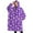 Purple Cartoon Unicorn, variant on Oversized Wearable Blanket Hoodie,Purple Cartoon Unicorn Cloud Pattern Sherpa Blanket Hoodie with Super Pockets,Super Warm Fuzzy Pullover for Women & Men
