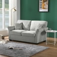 thumbnail image 2 of Veryke Modern Loveseat Sofa with 2 Pillows for Bedroom Living Room Guest Room - Gray, 2 of 5