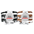 thumbnail image 1 of Pulsera pareja de cuerdas de cuero Unbranded M, 1 of 3