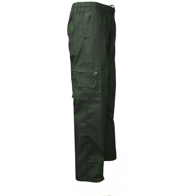 Fashion Mens Solid Color Elastic Fighting Pants Work Pants Camping Hiking Trousers