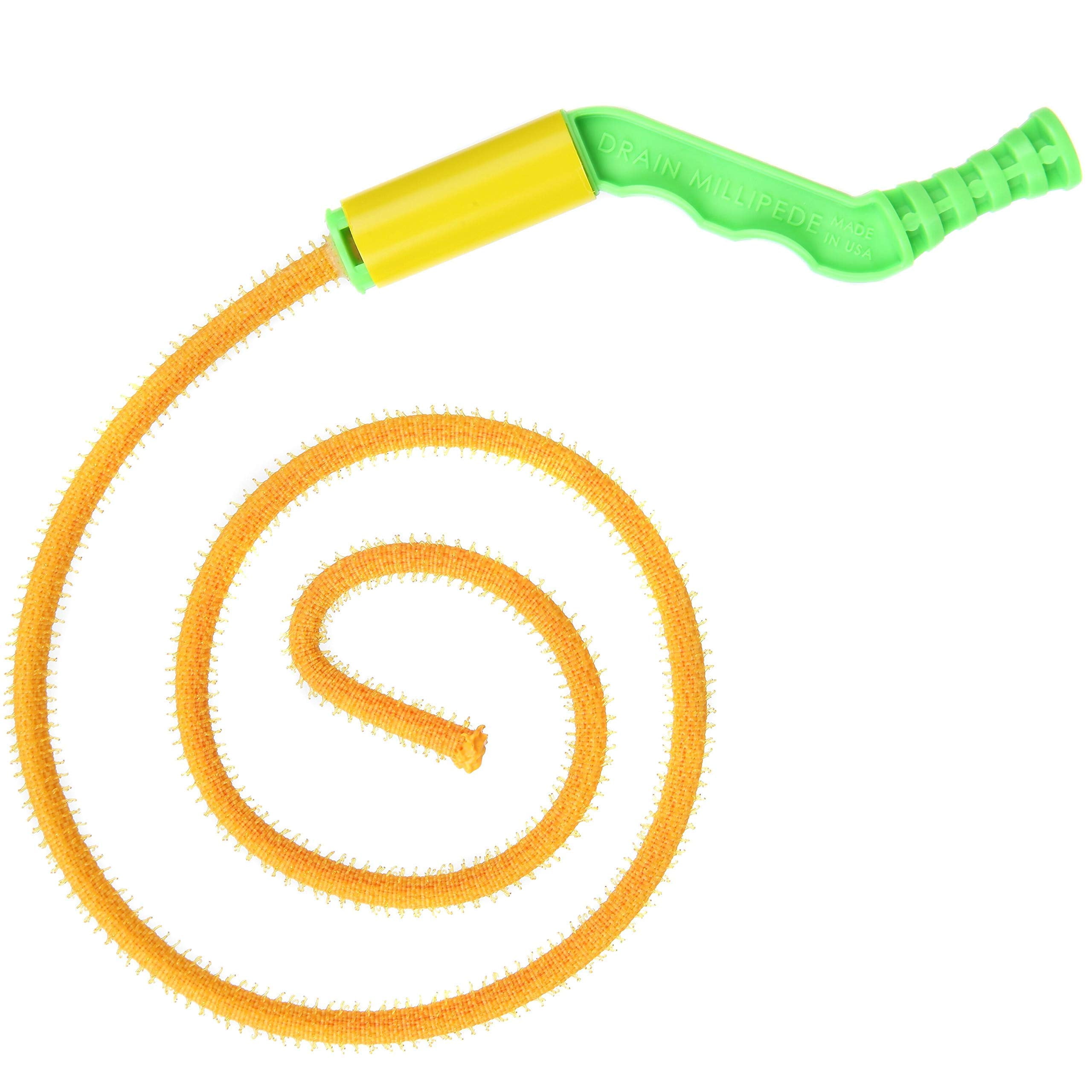 FlexiSnake Drain Millipede G2 - 18 inch - Drain Clog Remover with Rotating Handle - Reusable, Thin, Flexible, Easy to Use on Most Drains & Grates - Made in USA