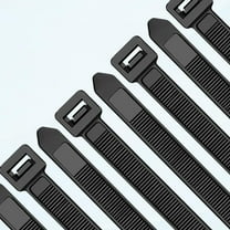 100 Pack Thick Black Cable Ties Large Heavy Duty 300mm x 7.6mm Strong Nylon Plastic Self-Locking 12 inch/30 cm Extra Long Zip Tie Wraps