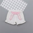 thumbnail image 4 of Mercatoo Toddler Girls Rabbit's Ears Sports Shorts Kids Summer Home Casual Shorts for 1 to 3 Years Girls 𝐀thletic Outfit, 4 of 4