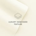 thumbnail image 6 of Noble Linens 4 Piece Ivory Checkered Embossed Bed Sheet Set, Queen, 6 of 11