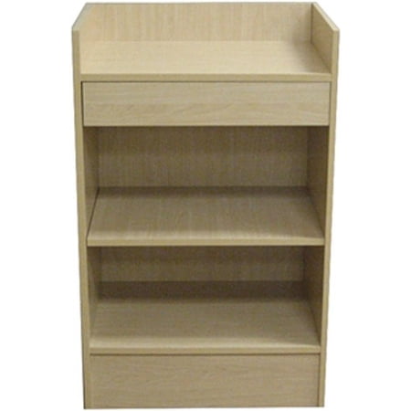 Cash Register Stand Store POS Checkout Sales Counter Ships Knockdown Maple NEW
