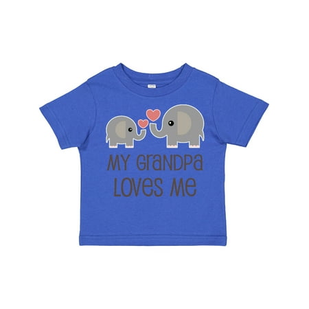 

Inktastic My Grandpa Loves Me Gift Toddler Boy or Toddler Girl T-Shirt