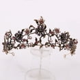 thumbnail image 3 of Tiara de princesa para mujer, corona de cristal, diadema con diamantes de imitación, accesorios para el cabello para adultos, regalo vintage para fiestas de desfiles, festivales, fiestas, co, 3 of 5