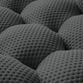 thumbnail image 6 of Sodrens 79.53" Bubble Couch with Single Seat and Ottoman,Modern Upholstered Mesh Fabric Lazy Floor Sofa,3D Honeycomb Shape Bubble Sofa Curved Couch for Living Room,Office,Apartment(Dark Grey), 6 of 7