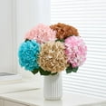 thumbnail image 6 of 8Pcs Dusty Blue Fake Flowers Silk Hydrangea Artificial Flowers Bouquets Faux Hydrangea Stems for Home Table Centerpieces Wedding Party Decoration, 6 of 14