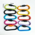 thumbnail image 5 of Cheers.US Carabiner Clip Aluminum D-Ring Spring Loaded Gate Small Keychain Carabiners Clip Set for Outdoor Camping Traveling Mini Lock Hooks Spring Snap Link Belt Key Chain Accessories, 5 of 6