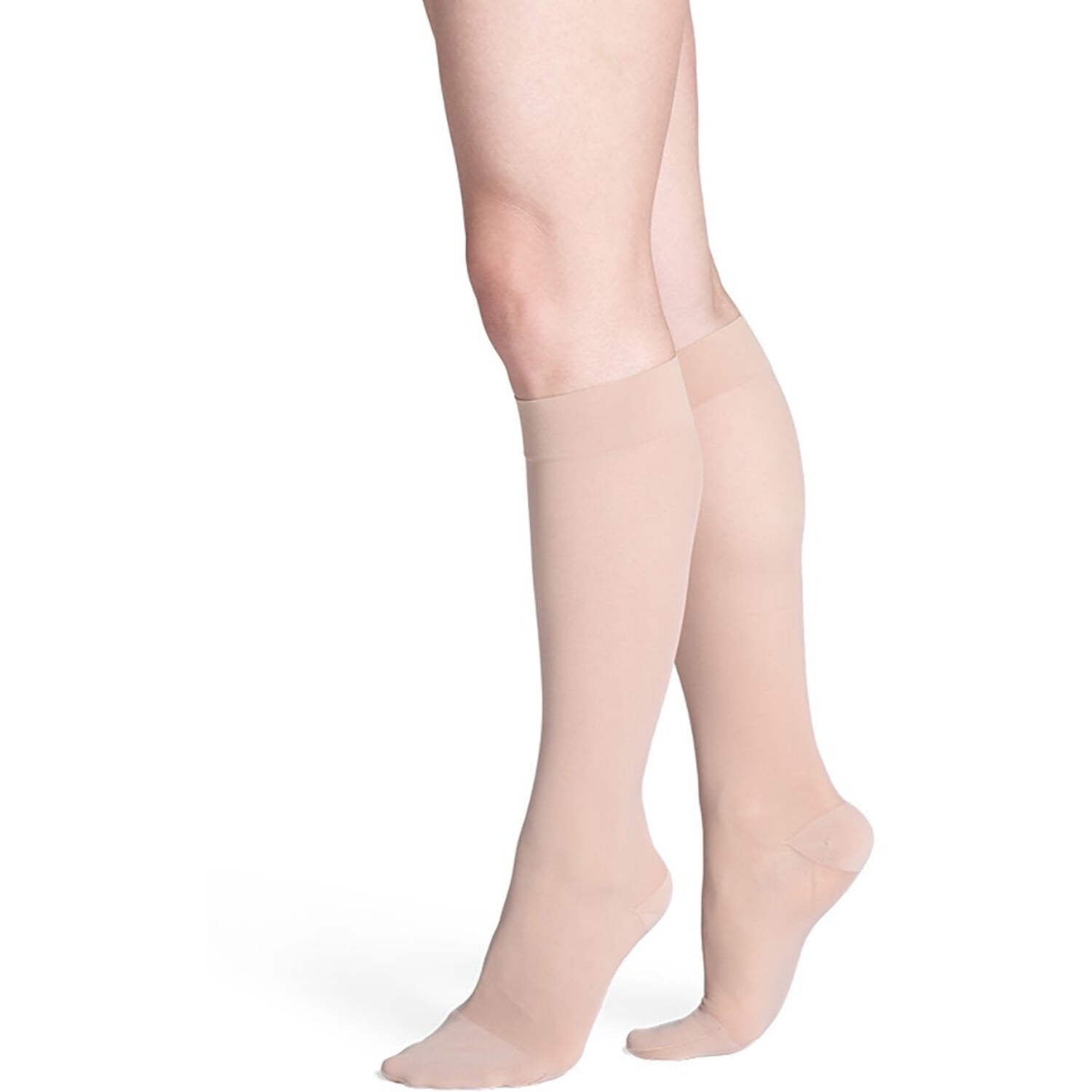 Sigvaris Style 781 Sheer 15-20 Closed Toe Knee High Compression Stockings Natural SS Short