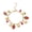 Strawberry, variant on HONCLL Vocation Styles Bracelet Decoration for Trendy Women with 3D Strawberry Cherrys Heart and Pearls Beads Daily Use
