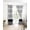 Black, variant on Grey Stripe Blackout Curtains 63 Inches Long for Bedroom, Modern Abstract Monochrome Geometric Thermal Insulated Room Darkening Black Out Window Curtain Panels Grommet Drapes for Living Room