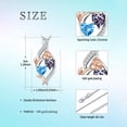 thumbnail image 3 of Taioiat Double Birthstone Necklaces for Women 18K Gold Plated Birthstone Rose Flower Jewelry Anniversary Valentines Day Mother's Day Birthday Gifts for Her Wife Girlfriend Mom, 3 of 7