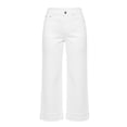 thumbnail image 6 of Inleife Women's Denim Jeans Solid Color Button Fly High Waisted Wide Leg Cropped Jeans with Pockets, 6 of 6