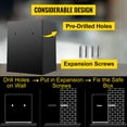 thumbnail image 5 of KFFKFF Carbon Steel Digital Safe - 1.7 Cubic Feet, Electronic Code Lock, Deposit Slot, Two Backup Keys, Ideal for Home, Hotel, Restaurant, Office, 5 of 9