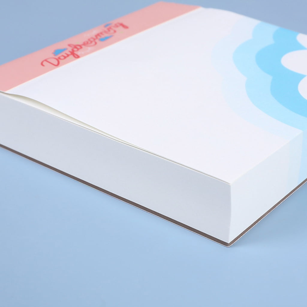 Removable Stick Memo Pad Writing Pad, Simple Design Memo Notepads Selves-Adhesive Stick Notes Pad Selves-Stick Note Pad