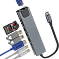 thumbnail image 1 of QUTETN USB C Docking Station HDMI Monitor USB C to HDMI Adapter with 1 HDMI Ports 8 in 1 Computer Multiple Monitor Hub Adapter, 1 of 6
