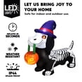 thumbnail image 3 of Joyfy 5 FT Halloween Inflatables Light up Pumpkin Skeleton Wiener Dog Long Halloween Inflatables Outdoor Decorations,Blow up Halloween Yard Decorations, 3 of 8