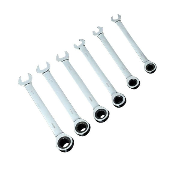 6 Pcs Dual Spanner Wrench Spanner Tool Ratchet Spanner Mixed Size Wrenches Torque Wrench Digital Ratchet Wrench