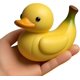 thumbnail image 1 of Banana Duck- Fruit Duck Statue Unique Ducks Figurine Resin Ducks for Dashboard Funny Banana Duck Statue for Home Office Desktop Car Accessories, 1 of 5