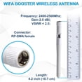 thumbnail image 5 of HQRP 2.4-2.5Ghz 2.5 dBi RP-SMA WiFi Booster Wireless Antenna WLAN for BUFFALO WHR-G125, WHR-G54S, WHR-G54S-AP, 5 of 7