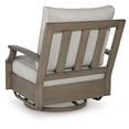 thumbnail image 4 of Signature Design by Ashley Rainier Ranch Outdoor Swivel Glider Chair with All Weather Foam Cushions, Beige (1 Chair Only), 4 of 8