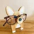 thumbnail image 3 of Vacemry Under $5 Pet Glasses Holder, Wooden Animal Frame Stand for Eyewear Display, Desktop Organizer for Reading Glasses, Cute Animal Sculpture for Bedside Table Desk Decor, 3 of 4