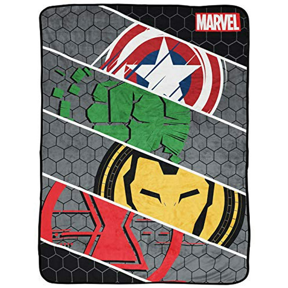 Marvel Avengers Intro Throw Blanket Measures 46 x 60 inches, Kids