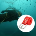 thumbnail image 2 of Ceinture de Plongée en Silicone avec Boucle en Acier Inoxydable pour Sport sous-Marin Rouge, 2 of 9