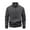 Black, variant on Men's Big and Tall Jacket Solid Color Long Sleeve Stand Collar Zipper Pocket Casual Wear Comfort Fit