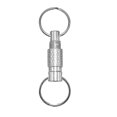 thumbnail image 2 of MYG Portable Keychain with Detachable Metal Key Ring 360° Rotation Dual Ring Buckle, 2 of 8