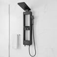 thumbnail image 1 of Luxury Shower Panel Tower Stainless Steel with LED Screen - Black, 1 of 2