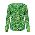 thumbnail image 5 of Levmjia Womens Sweatshirts Fashion Loose Round Neck Solid Color Long Sleeve St. Patrick's Day Printed Casual Shirt Holiday Breathable Comfortable Work Home Wear, 5 of 7