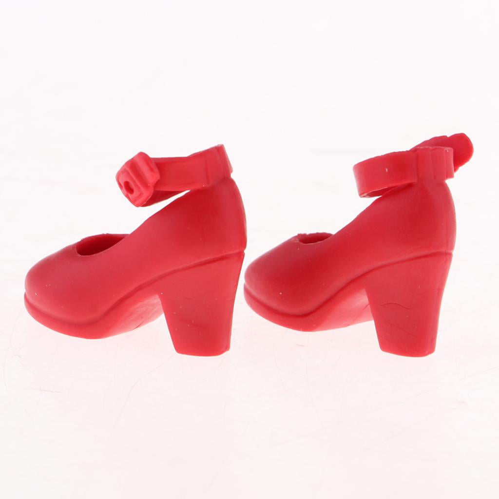 1/6 BJD Smart Dolls Schuhe Red High Heels Für Momoko Blythe Für DOD  DD 